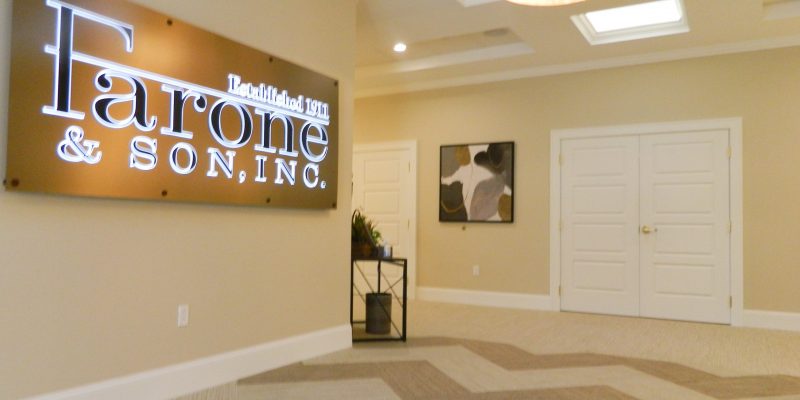 Farone Sign Interior with Double Doors