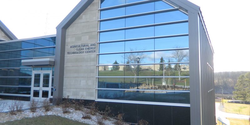 SUNY Morrisville Front with Reflection